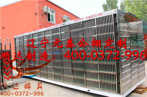 遼寧元泰公棚定制 訓放籠 賽鴿集裝箱 歐式放飛籠產品展示